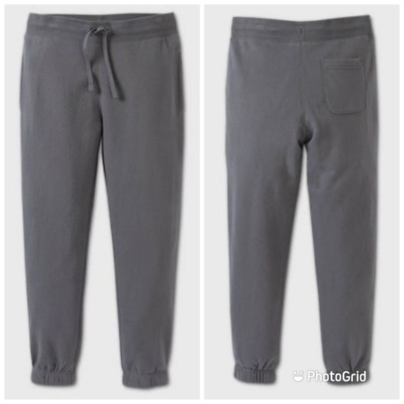NWT Good Fellow & Co Thundering Grey, Fleece Lined Black Pullon Jogger Pants - Picture 1 of 12